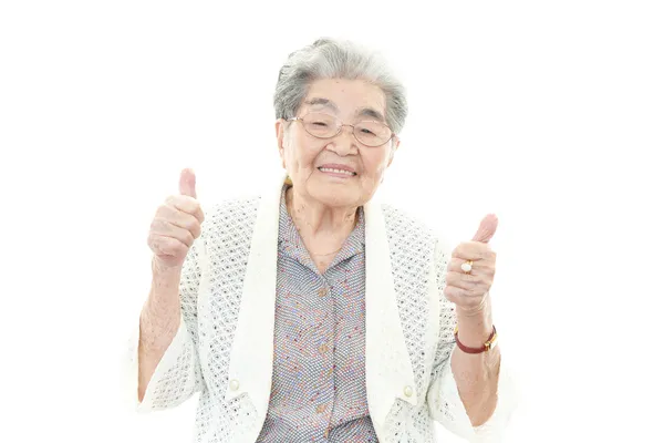 Mujer vieja sonriente —  Fotos de Stock