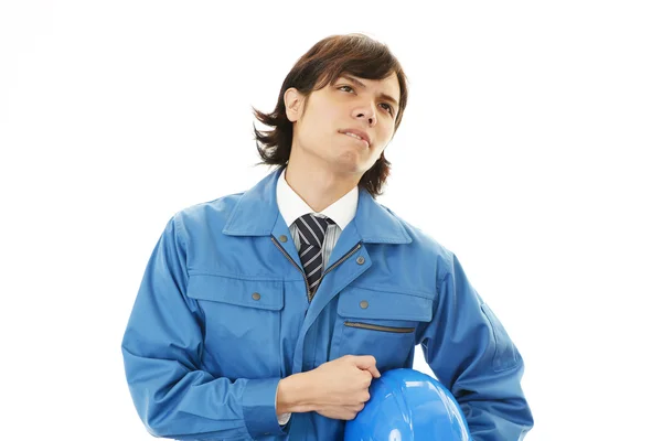 Portrait of tired worker — Stock Photo, Image