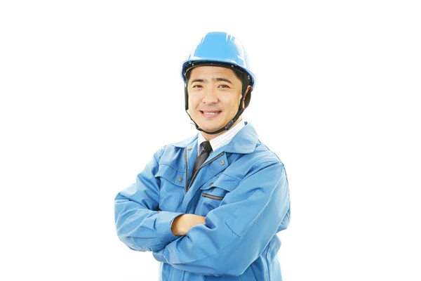 Lächelnder Arbeiter — Stockfoto