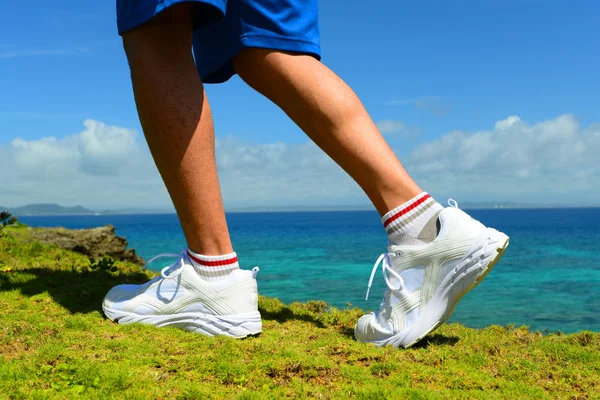 O homem gosta de correr — Fotografia de Stock