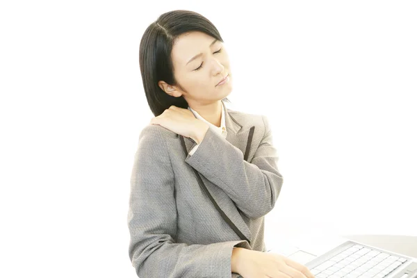 Mulher de negócios estressada — Fotografia de Stock