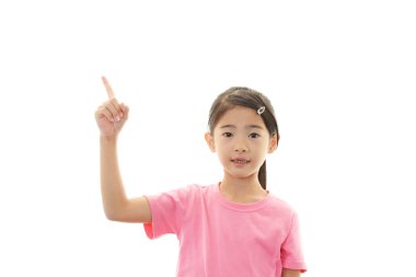 Asyalı kız işaret