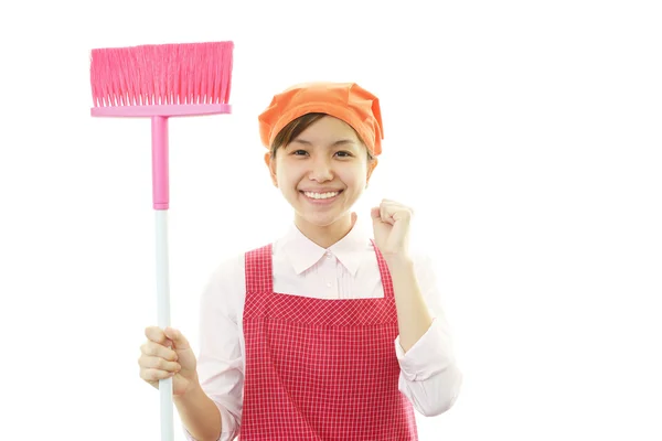 Sorrindo dona de casa — Fotografia de Stock