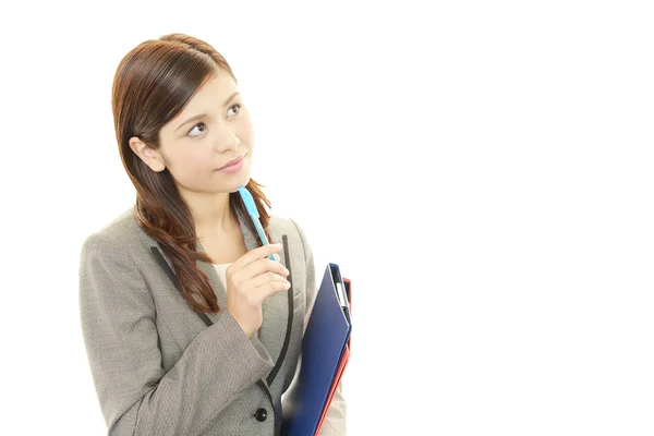 Retrato de una joven empresaria — Foto de Stock