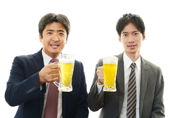 Men drinking beer — Stock Photo, Image