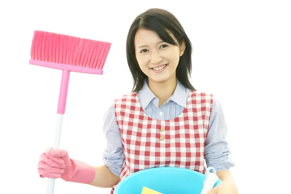 Smiling housewife — Stock Photo, Image