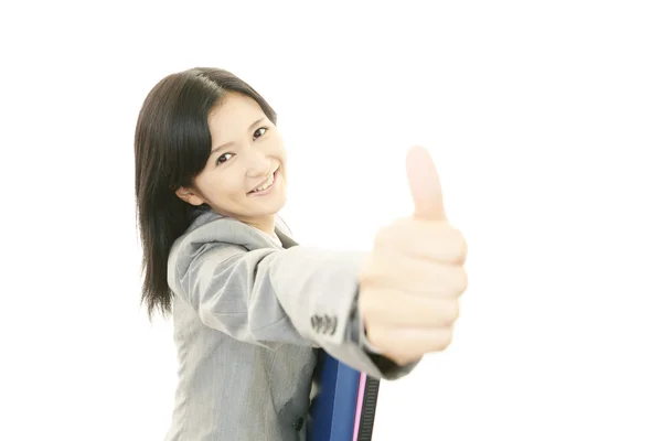 Mujer de negocios feliz — Foto de Stock