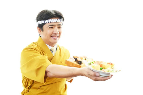 Asyalı bir aşçı portresi — Stok fotoğraf