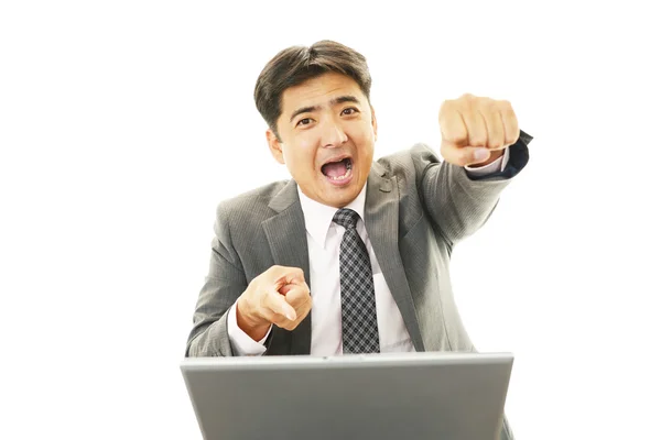 Businessman enjoying success — Stock Photo, Image