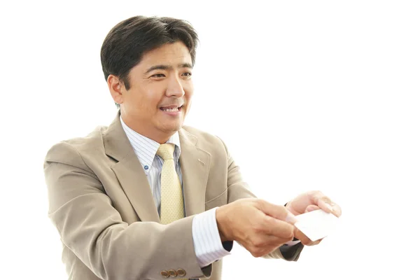 Smiling Asian businessman — Stock Photo, Image