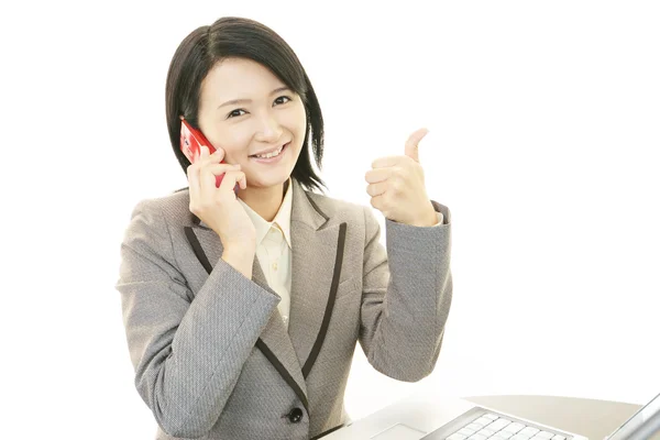 Happy business woman — Stock Photo, Image