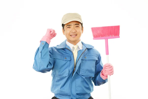 Janitorial schoonmaak service — Stockfoto