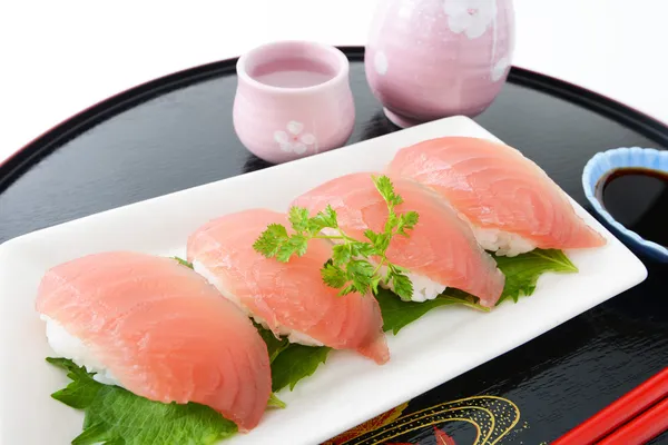 Cozinha japonesa Sushi — Fotografia de Stock