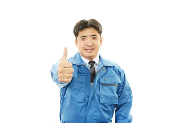 Smiling Worker — Stock Photo, Image