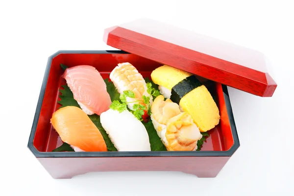 Cozinha japonesa Sushi — Fotografia de Stock