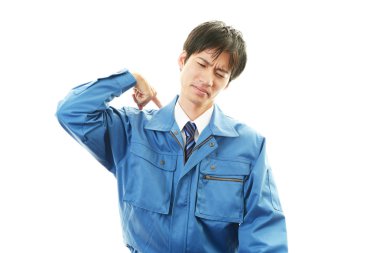 yorgun ve stresli Asya alt