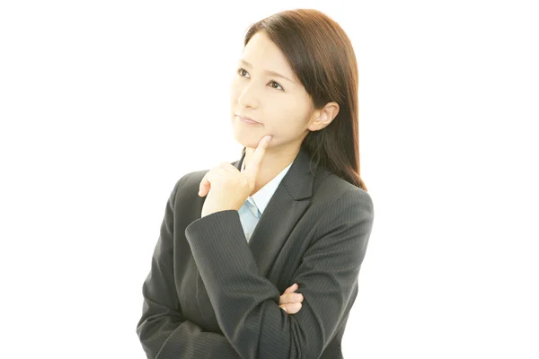 Stressed business woman — Stock Photo, Image