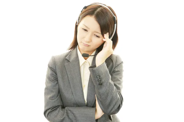 Depressed business woman. — Stock Photo, Image
