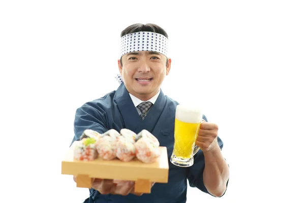 Portrait d'un chef japonais — Photo