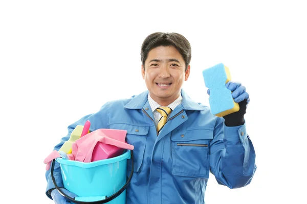 Janitorial schoonmaak service — Stockfoto