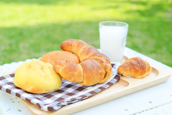 Bahçede kahvaltı. — Stok fotoğraf