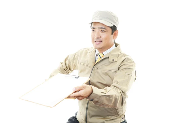 Smiling Worker — Stock Photo, Image