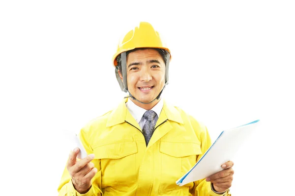 Trabajador sonriente — Foto de Stock