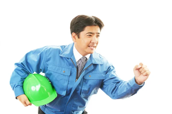 Trabajador de la construcción sonriente —  Fotos de Stock