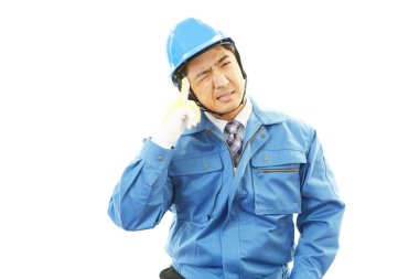 yorgun ve stresli Asya alt