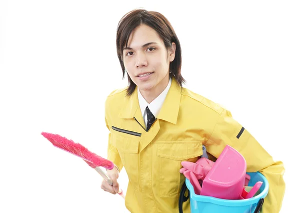 Janitorial schoonmaak service — Stockfoto