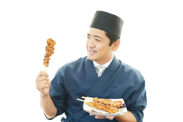 Portret van een Japanse chef-kok — Stockfoto