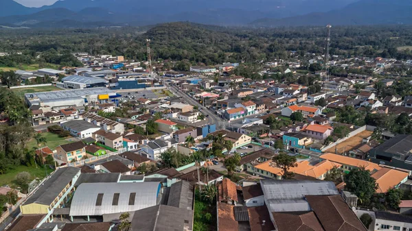 Aerial View Historic Center Morretes State Parana South Brazil Special Stockbild
