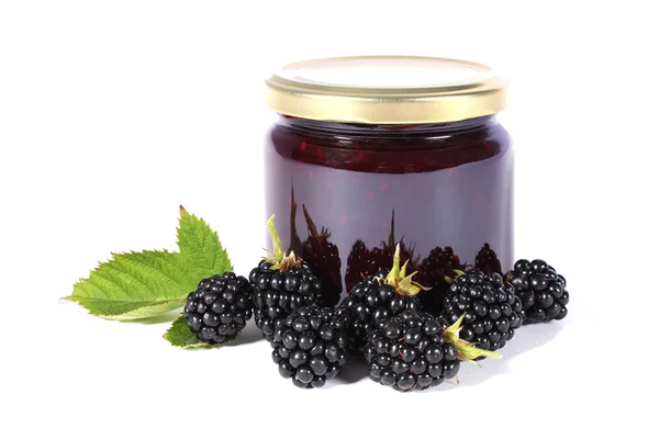 Jam and Berries — Stock Photo, Image