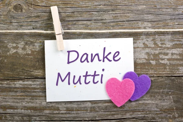 Danke Mama — Stockfoto