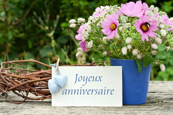 Carte d'anniversaire — Photo