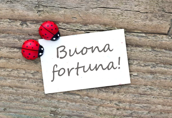 Buona fortuna. — Foto Stock