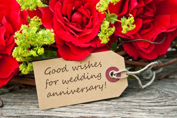 Wedding anniversary card — Stock Photo, Image