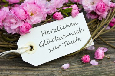 vaftiz töreni kartı