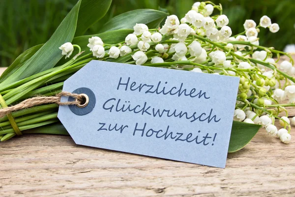 Hochzeitskarte — Stockfoto