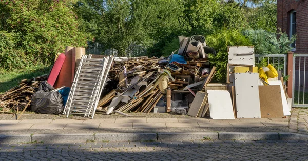 Bulky Garbage Heap Roadside Furniture — Stok Foto