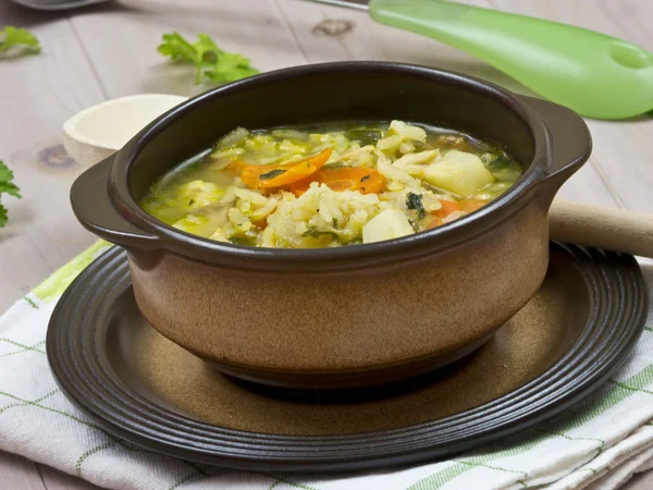 Sopa de frango Fotografia De Stock