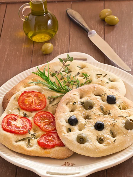 Focaccia ekmek — Stok fotoğraf