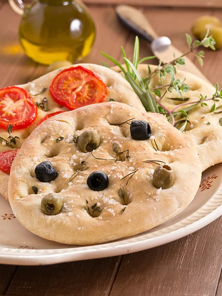 Focaccia bröd — Stockfoto