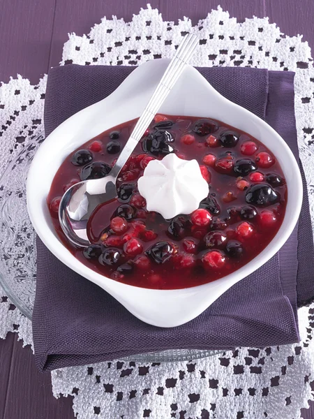 Red fruit jelly — Stock Photo, Image