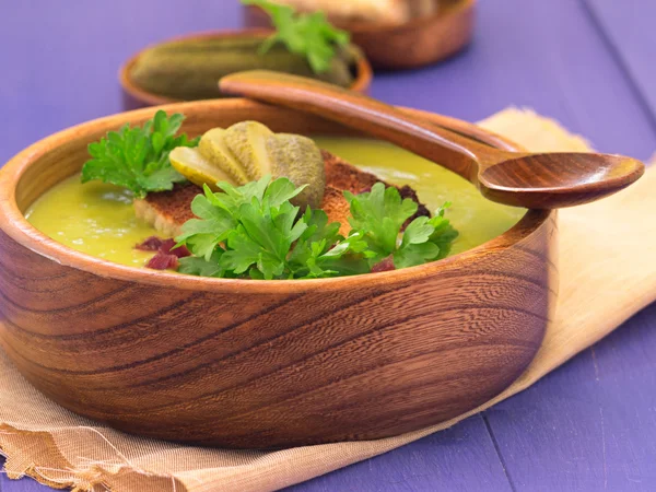 Erbsensuppe — Stockfoto