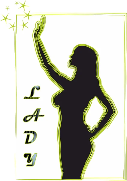 Green Lady — Stock Photo, Image