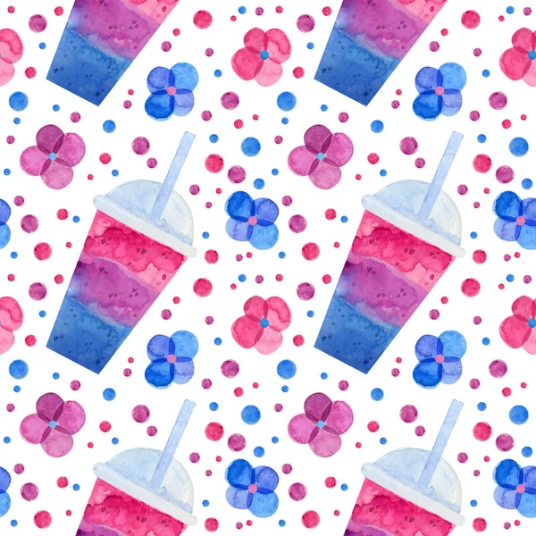Bisexual Pride Seamless Pattern Lgbt Art Rainbow Clipart Bisex Stickers — Stock Photo, Image