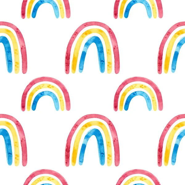 양성애자들은 솔기없는 패턴을 합니다 Lgbtqia Watercolor Clipart Pan Rainbow Elements — 스톡 사진