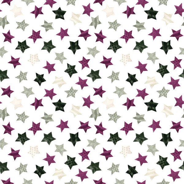 Asexual Pride Rainbow Seamless Pattern Stars Lgbtqia Art Rainbow Clipart — Stock Photo, Image