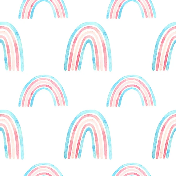 Trans Pride Seamless Pattern Lgbt Art Rainbow Clipart Stickers Posters — Stock Photo, Image
